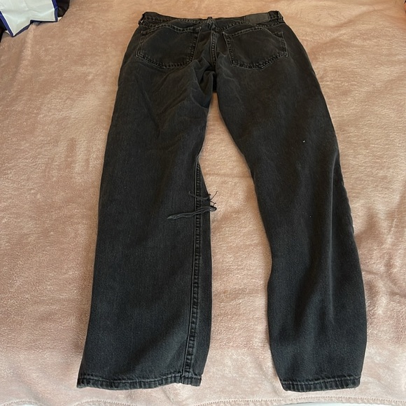 trendy black high rise ripped jeans - Picture 5 of 5